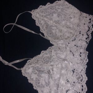 💞Shein White Lace Bra
